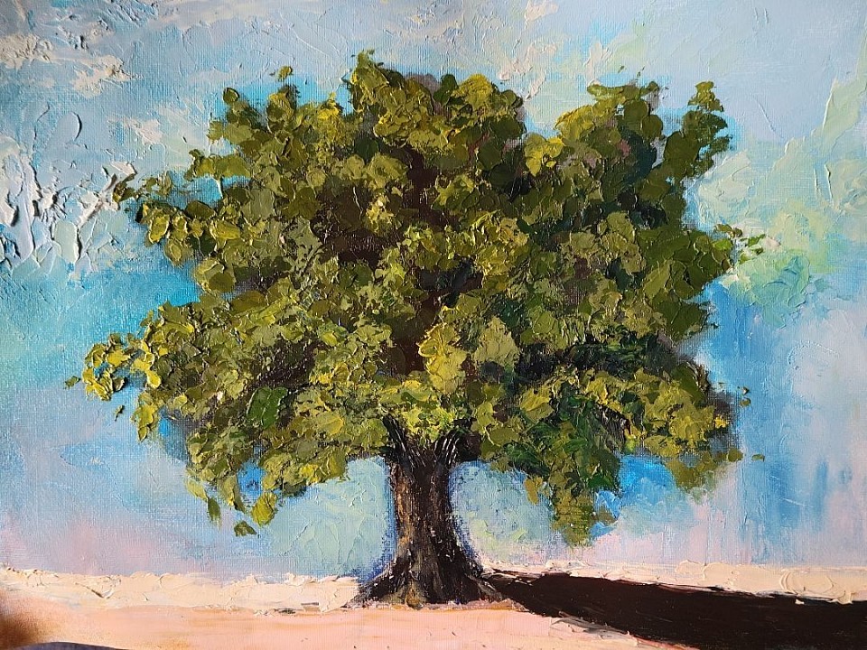Green Tree 9x12”