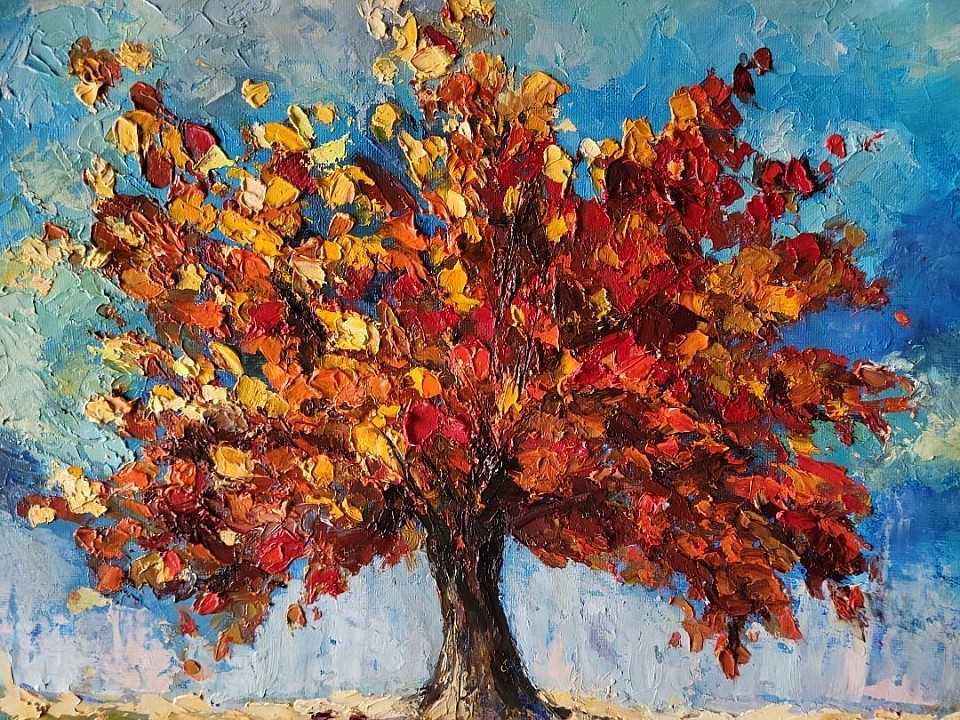 Orange Tree 9 x 12